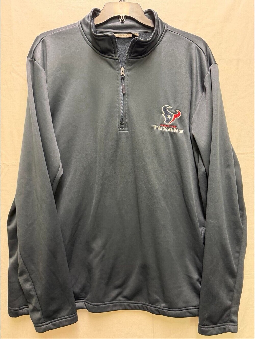 Dunbrooke Houston Texans Logo Embroidered Blue Pullover Hoodie Men's Size XXL